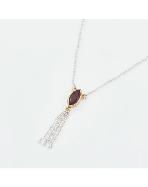 Collier en Argent et Laiton rouge