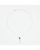 Collier en Argent et Laiton rouge