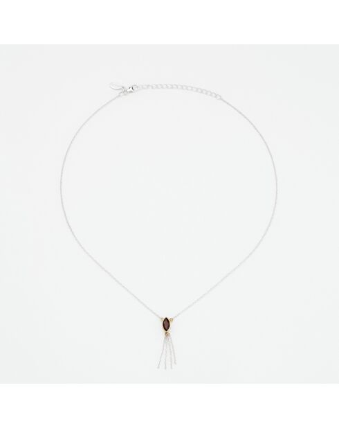 Collier en Argent et Laiton rouge