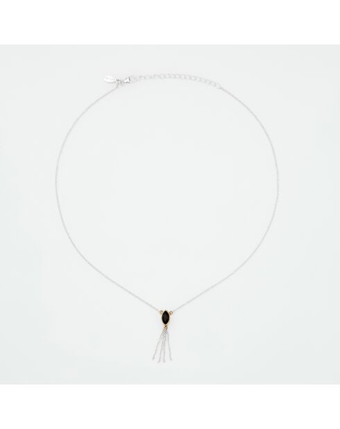 Collier en Argent et Laiton noir
