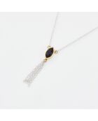 Collier en Argent et Laiton noir