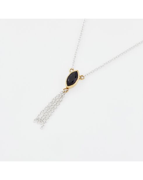 Collier en Argent et Laiton noir