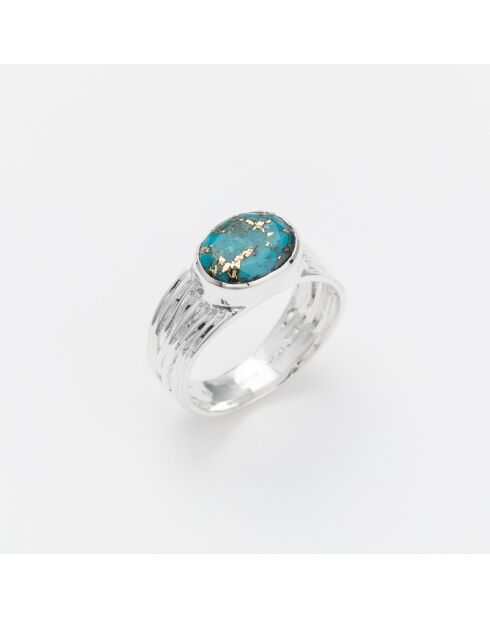 Bague en Argent Turquoise bleue