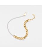 Collier Argent et Laiton Doré Adixia