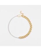 Collier Argent et Laiton Doré Adixia