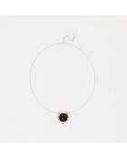 Collier en Argent et Laiton noir