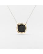 Collier en Argent et Laiton noir
