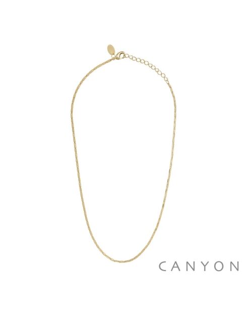 Collier Laiton Doré Tube