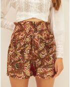 Short Bobby rose/imprimée