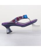 Mules en Cuir Océane violettes