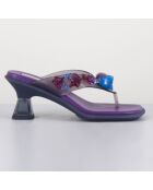 Mules en Cuir Océane violettes