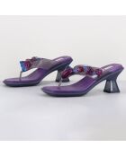 Mules en Cuir Océane violettes