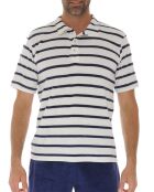 Polo col en jersey Haldore bleu