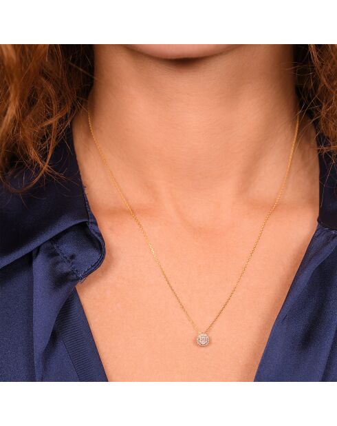 Pendentif Mon Brillant Diamants 0.12 ct or jaune