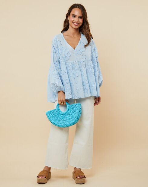 Chemise Amandine bleu ciel