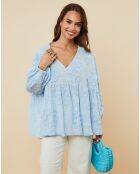 Chemise Amandine bleu ciel