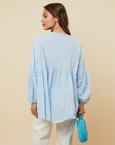 Chemise Amandine bleu ciel