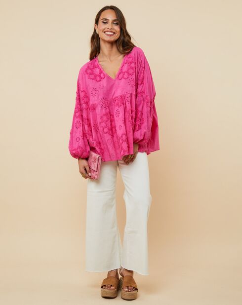 Chemise Amandine fuchsia