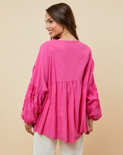 Chemise Amandine fuchsia