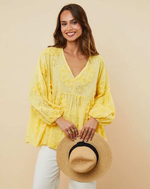 Chemise Amandine jaune