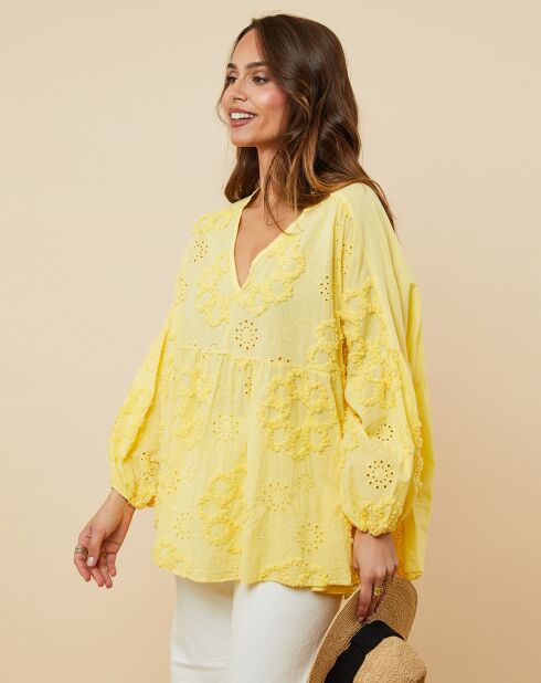 Chemise Amandine jaune