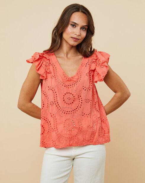 Top Jessie corail