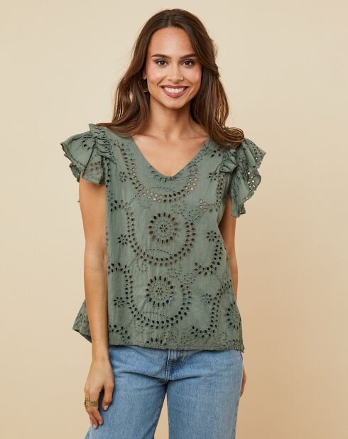 Top Jessie vert kaki