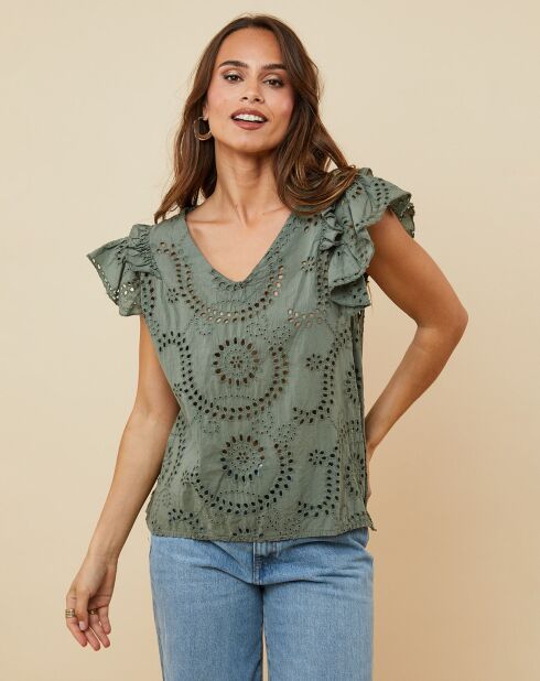 Top Jessie vert kaki