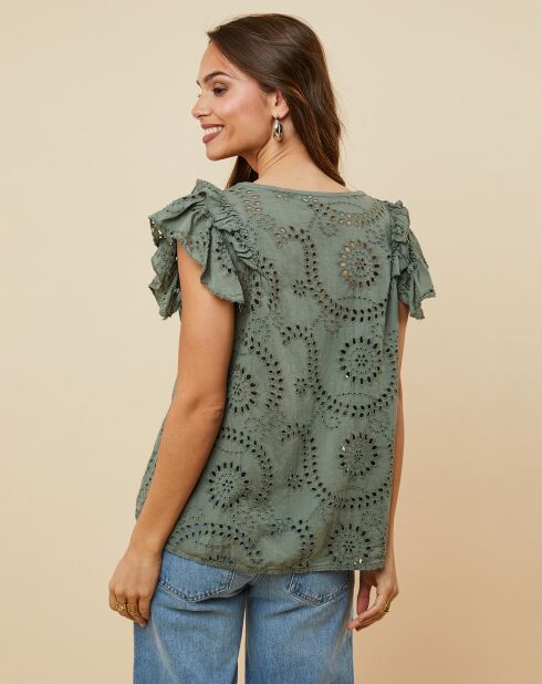 Top Jessie vert kaki