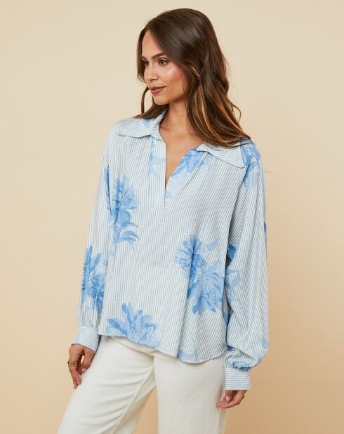 Chemise Véronique bleue