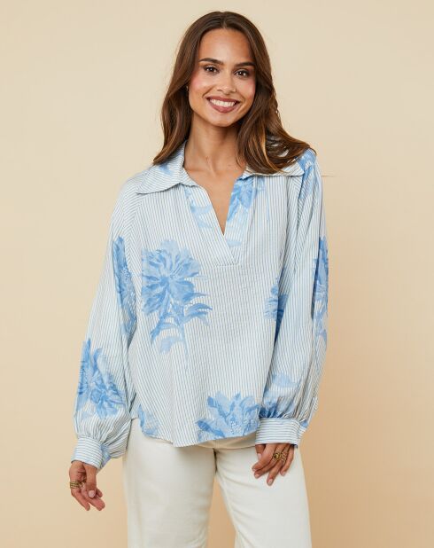 Chemise Véronique bleue