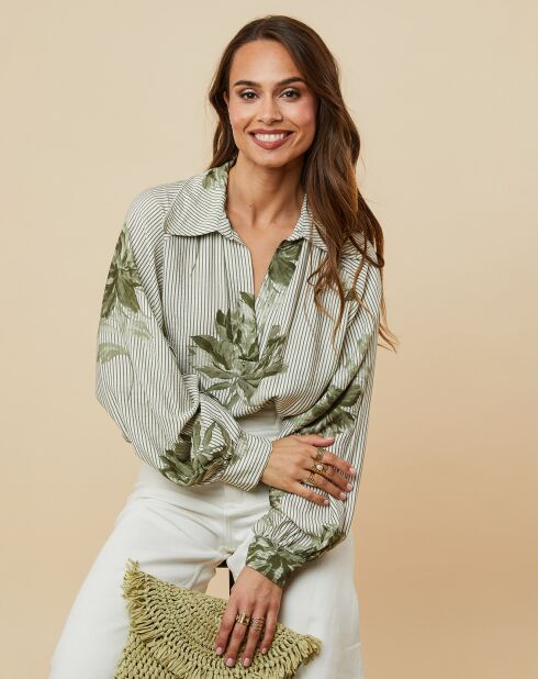 Chemise Véronique vert kaki