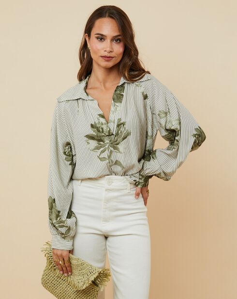 Chemise Véronique vert kaki