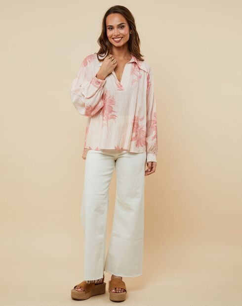 Chemise Véronique rose