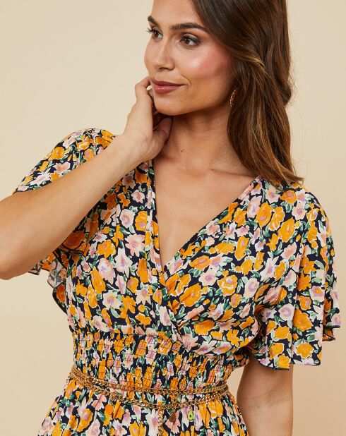 Robe Inès orange