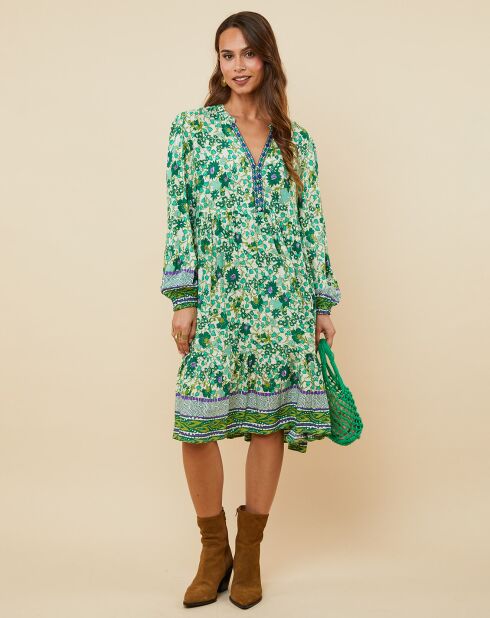 Robe Paulette verte
