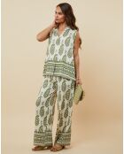 Ensemble Sarra vert kaki