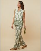 Ensemble Sarra vert kaki
