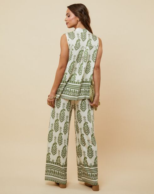 Ensemble Sarra vert kaki
