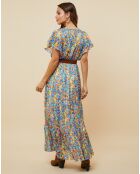 Robe Jessica bleu/orange