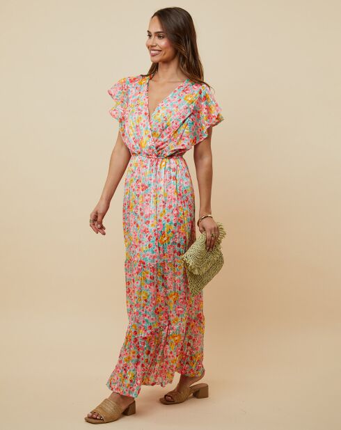 Robe Jessica fuchsia/orange