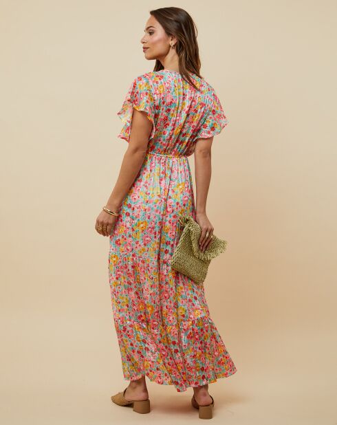 Robe Jessica fuchsia/orange