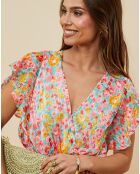 Robe Jessica fuchsia/orange