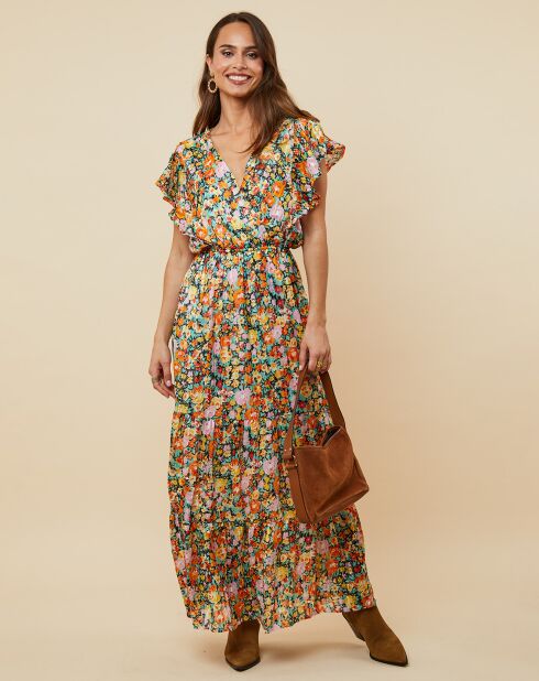 Robe Jessica noir/orange