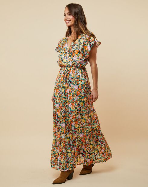 Robe Jessica noir/orange