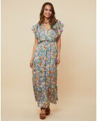 Robe Jessica orange/lilas