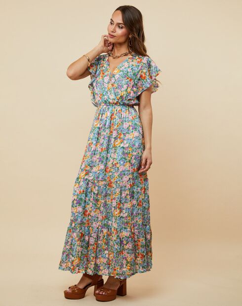 Robe Jessica orange/lilas