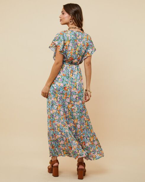 Robe Jessica orange/lilas