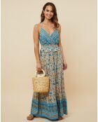 Robe Aurora bleu royal