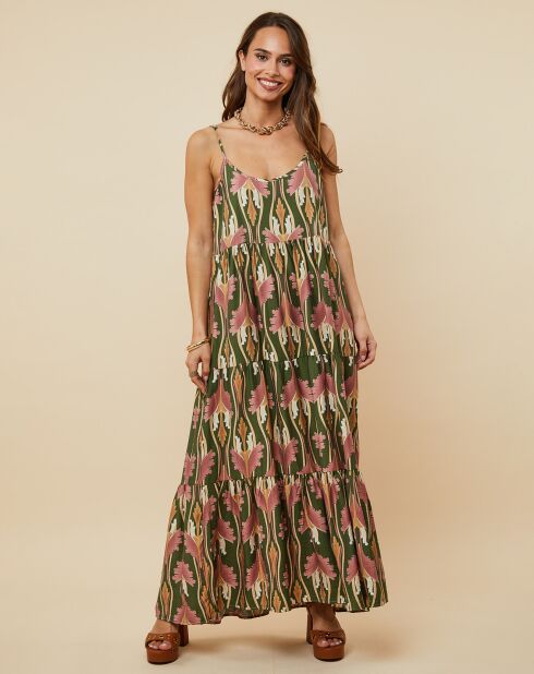 Robe Louane vert kaki